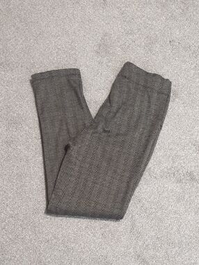 Max Studio Gray Herringbone Kids Leggings